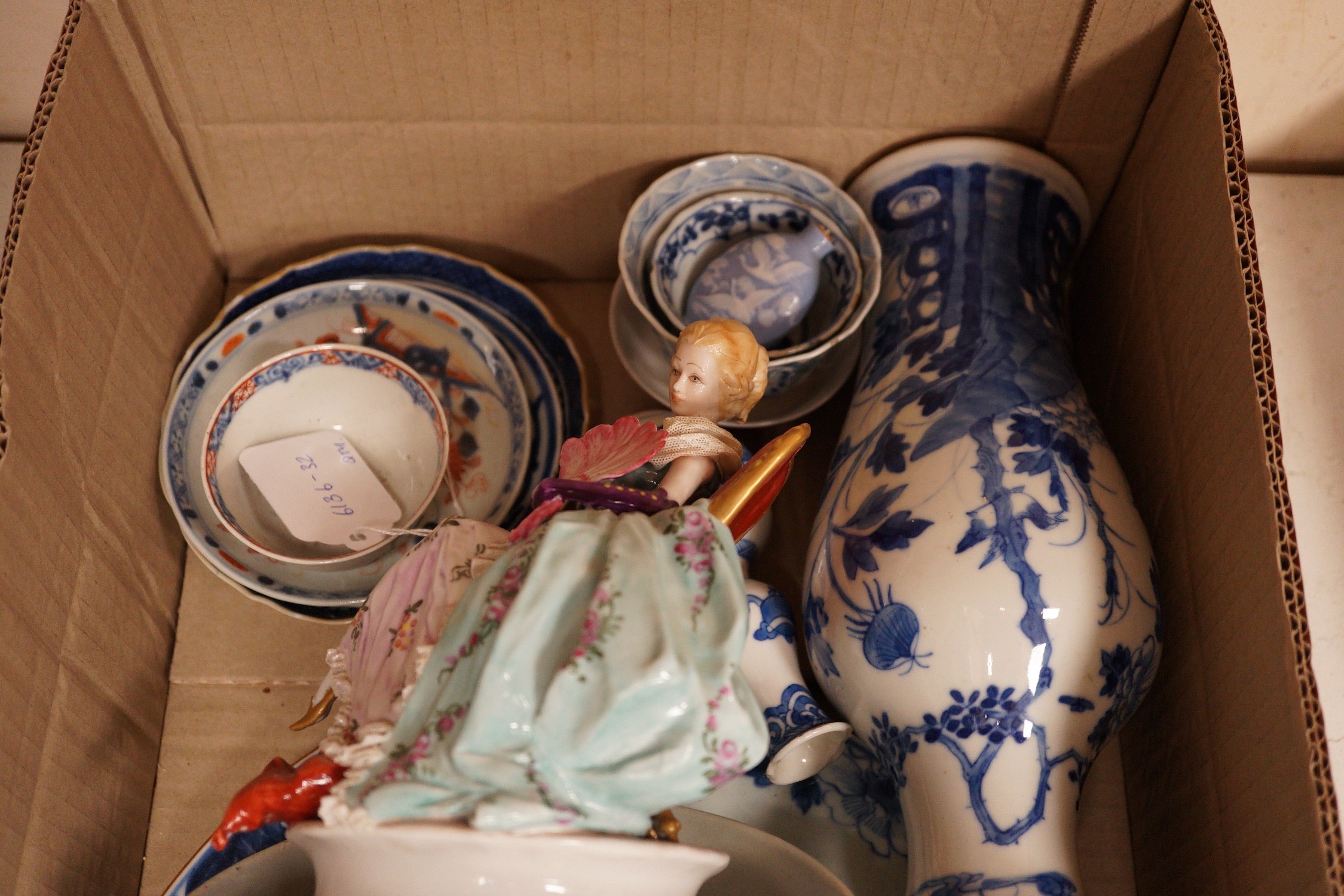 A group of assorted ceramics, mostly Chinese 18th/19th century